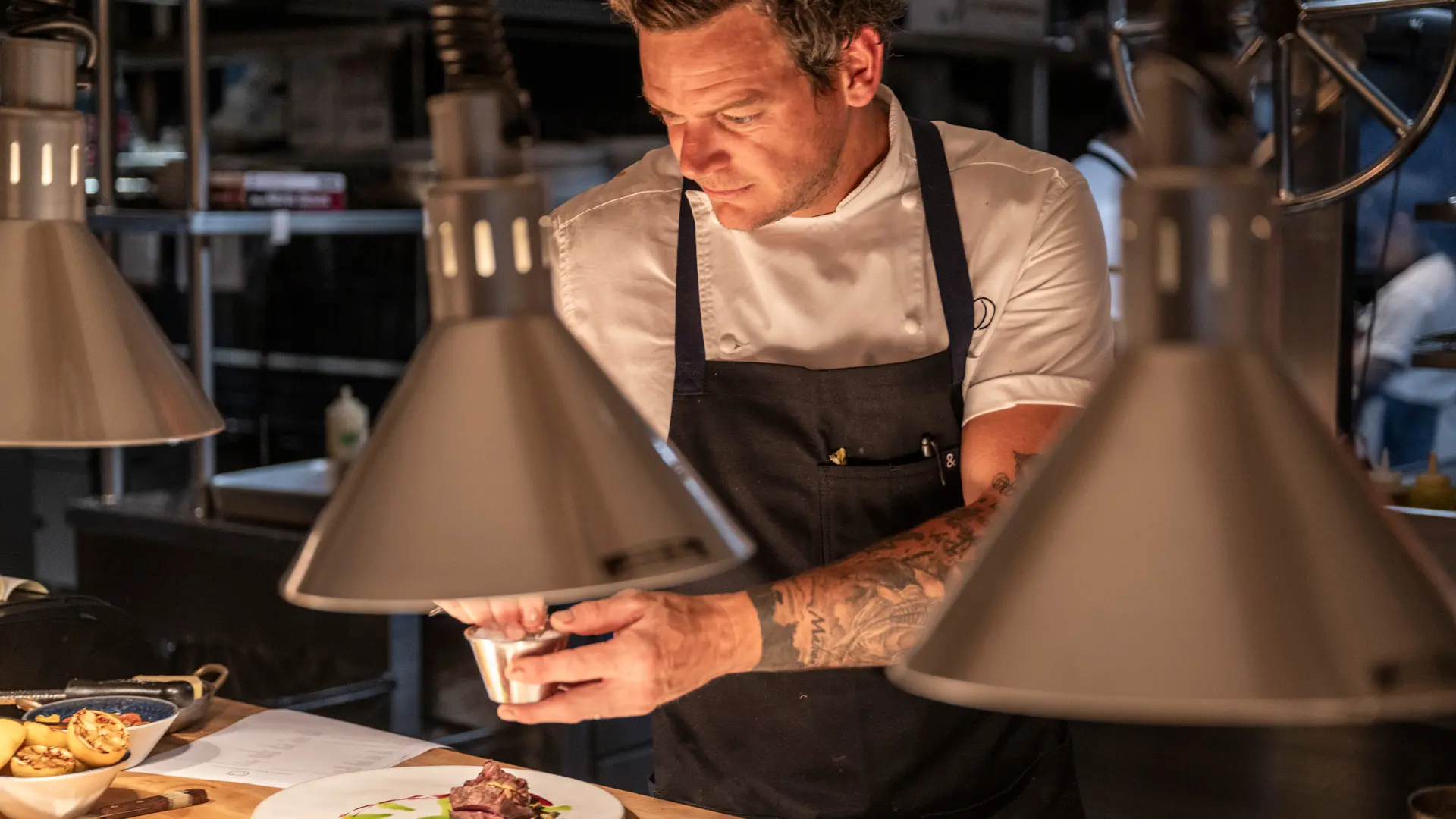 Chef Jarad in kitchen