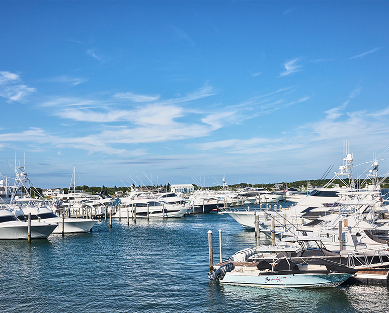 water view of marina and boats