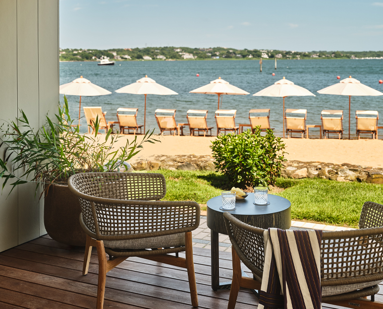 waterview room. view from room of beach