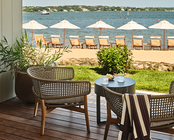 view of beach from guest rooms