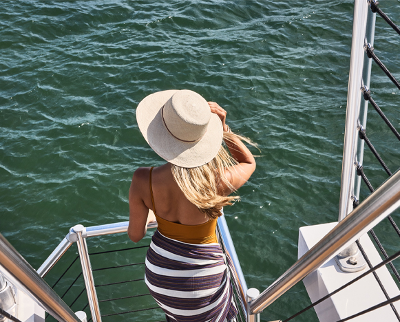 girl on boat