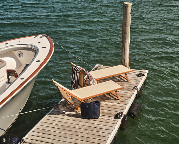 chairs on a dock